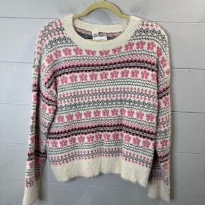 Thereabouts | NWT Kinds Cozy Pink Patterned Sweater Size XL